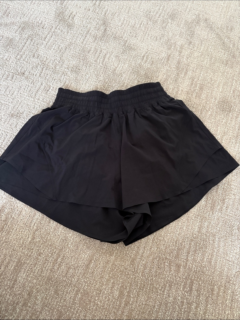 lululemon athletica Black Layered Running Shorts